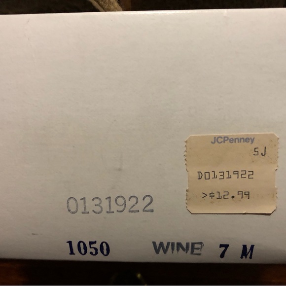 Wine Suede Slip On Wedges Size 7 - Picture 4 of 4